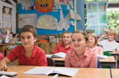 classroom with children