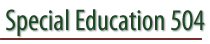 Special Education 504